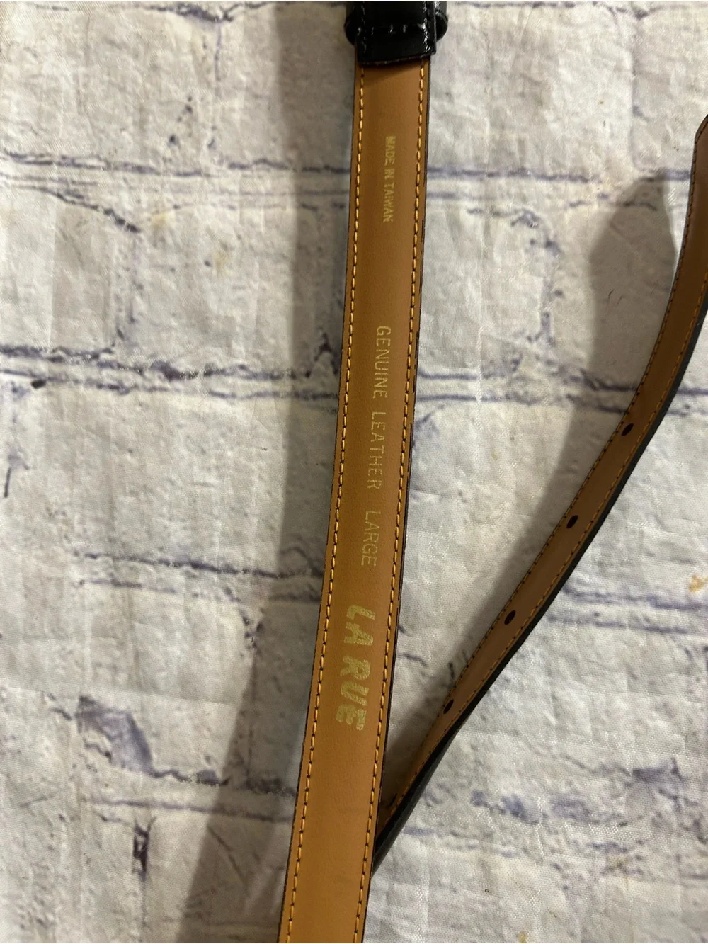 KENNETH COLE NEW YORK BLACK ITALIAN LEATHER & VTG LA RUE BLACK LEATHER BELTS L